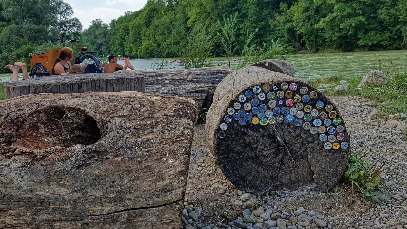 Isar am Flaucher in München, Bild 3 von 3